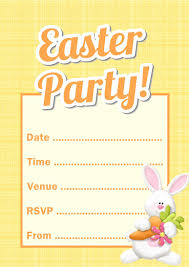 This colorful easter egg and bunny card template or printable for microsoft word is a bright way to send easter greetings to people young and old. Free Printable Easter Bunny Party Invitation Template