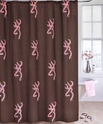 Pink Browning Buckmark Combo 1 Shower Curtain 1 Bathroom Mat Bath Decor Pink Shower Curtains Browning Buckmark Pink Showers