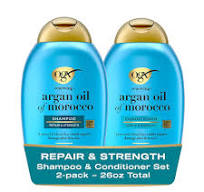 OGX Renewing + Argan Oil of Morocco Shampoo & Conditioner Set, Damage  Repairing Shampoo & Conditioner Helps Strengthen & Repair Dry, Damaged  Hair, ...