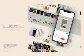 Download Carousel Sets Podcast Agent Graphic By Qohhaarqhaz Creative Fabrica SVG Cut Files