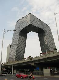 The cctv headquarters aims at an alternative to the exhausted typology of the skyscraper. China Central Television Headquarters