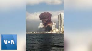 A year on from beirut explosion, scars and questions remain. Beirut Explosion Seen From Nearby Boat Youtube