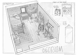 Feng Zhu Design Adventure Game Room Designs Fzd Term 2 Room Sketches Drawing City Room Concept Art