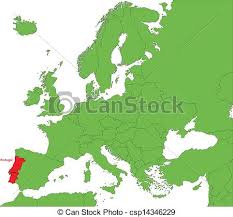 Északon és keleten egyetlen szárazföldi szomszédjával, spanyolországgal határos. Terkep Portugalia Europa Elhelyezes Portugalia Szarazfold Canstock