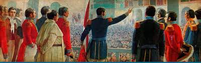 Los espacios superior e inferior eran de color blanco, mientras que los extremos eran de color rojo. El General San Martin Su Retirada Del Peru Por Tomas Guido El Historiador