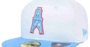 Houston Oilers Nfl 2 Tone White Team 59fifty Cap Houston Oilers Oilers Nfl