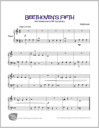 Download And Print Beethoven S Fifth Symphony No 5 In C Minor Easy Piano Sheet Music Instrumental Solo Easy Piano Sheet Music Piano Sheet Music Piano Sheet