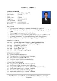 Contoh resume formal contoh resume kerja bahasa indonesia. 20 Contoh Cv Curriculum Vitae Daftar Riwayat Hidup Disukai Hrd