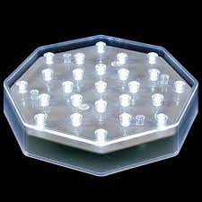 25 Clear Led Centerpiece Light Base Battery Powered With Ac Adapter Led Lights Led Night Light Projector