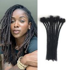 Amazon.com : Cypsin 6inch 30 Strands 100% Human Hair Loc Extensions, 0.6cm  Width Full Handmade Dreadlock Extensions Human Hair for Men Women Kids,  Permanent Dread Extensions Can Be Dyed Bleached Curled(Natural Black) :