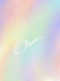 Dream Wallpaper Iphone Wallpaper Rainbow Background White Letters Simple Wallpaper Procreat Rainbow Background Wallpaper Iphone Christmas Iphone Wallpaper