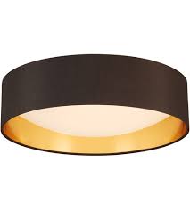 Popular contemporary flush mount of good quality and at affordable prices you can buy on aliexpress. Eglo 204721a Orme Led 16 Inch Black Gold Flush Mount Ceiling Light