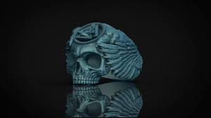 Ring Skull Odin Viking With Ravens And Valknut For 3d Printing 3d Print Model 3d Printable Models 3d Printing Vikings