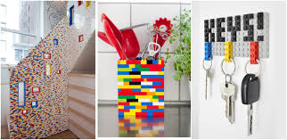 My son loves lego, and his playroom is always covered with those tiny pieces! 14 Clever Ways To Use Lego In The Home Decorating Trend
