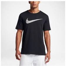 Black And White Nike T Shirt Mens New Nike Mens Training Black White Dri Fit Dry Swoosh Tee T Shirt Size Large Nike Graphictee Shirts Nike Outfits Mens Big And Tall