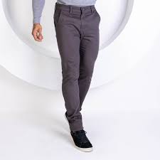 Calça esporte fino masculina cinza clearance