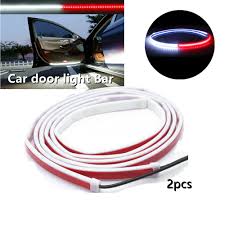 2X Car Door Opening Warning Strip Light Flashing Flowing Anti Collision  Safety