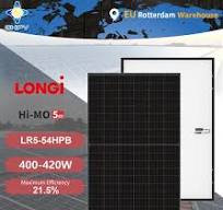 [Hot Item] Лонги Солар Хи-Мо 5m Lr5-54hpb Производители солнечных панелей в  Китае 400W 405W 410W 415W 420W Все черные фотоэлектрические панели