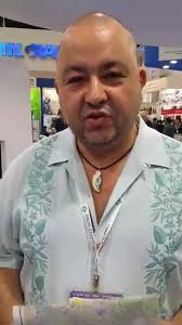 Mr. Ralph Fuchs of SMA GmbH presenting the VersaScan Flatbed A0 scanner