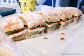 Offer both champagne cocktails and nonalcoholic mocktails at a baby shower luncheon. Italian Pressed Sandwiches