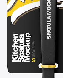 Kitchen Plastic Spatula Mockup Front View In Packaging Mockups On Yellow Images Object Mockups