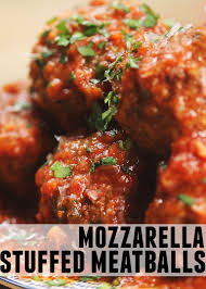 Mozzarella Stuffed Meatballs That Will Change Your Life Recipes Mozzarella Stuffed Meatballs Food