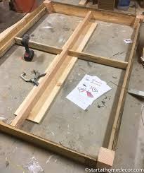 Build a custom size, king bed frame diy twin bed from wood pallets: Diy Reclaimed Wood Full Bed Start At Home Decor