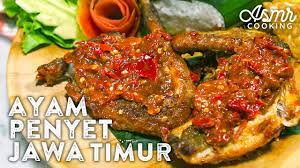 Ayam penyet sambal ijo, kota bogor. Resep Ayam Penyet Jawa Timur Pedes Banget Asmrcooking Youtube