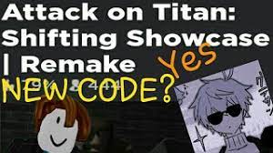 Attack on titan animal crossing new horizons custom. Attack On Titan Shifting Showcase 1 New Code Youtube