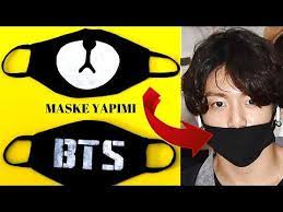 Maske Yapimi Diy Kpop Mask Open Sub Agiz Maskesi Yapimi Youtube Maskeler Youtube Bts