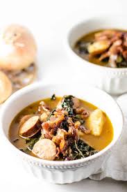 Sausage Kale And Potato Soup Recipe In 2020 Sausage Potato Kale Soup Kale Soup Sausage Potatoes