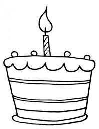 Geburtstag Geburtstagstorte Mit Kerze Zum Ausmalen Kostenlose Malvorlagen Geburtstag Malvorlagen Kuchen Zeichnung