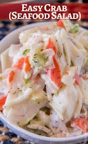 This recipe was inspired by my classic seafood pasta salad recipe. Crab Salad Seafood Salad Dinner Then Dessert