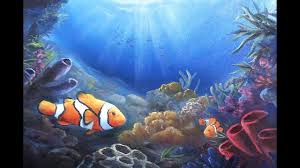 Need an easy coral reef art project to include in your ocean unit? Clownfish In The Reef Paint With Kevin Youtube