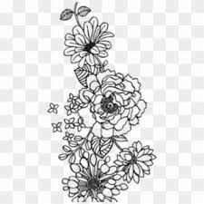 Pattern conformed by different kind of plants in black and white. 8 Best Images Of Tumblr Transparent Words Tumblr Black And White Flower Png Png Download 482x856 6853496 Pngfind
