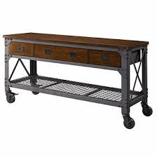 Whalen 72 Metal And Wood Workbench Furniture Whalen Furniture Industrial Furniture