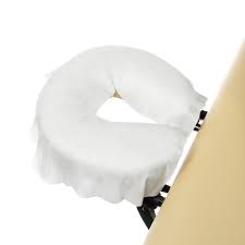 1 count (pack of 1) 4.7 out of 5 stars 7,802. 100 Disposable Massage Table Face Cradle Covers Single Use Facial Bed Salon Spa Headrest Pillow Sheets Saloniture