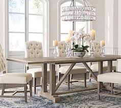 wood dining table seats 10 pottery barn