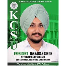 WE ARE DELIGHTED TO ANNOUNCE JASKARAN SINGH AS PRESIDENT FROM KCSU  PARTY..PLEASE SUPPORT US TO BRING POSITIVE CHANGES IN OUR COLLEGE.. KINDLY  SUPPORT US IN THIS JOURNEY. KCSU/GGSU💚