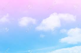 With a pastel color sunset at sea pink blue gold yellow colorful sun light reflection at sea water wave clouds beautiful sky sunlight nature backgroun. Beautiful Blue Sky With Pink Clouds Nature Background Great For Stock Photo Picture And Royalty Free Image Image 90626922