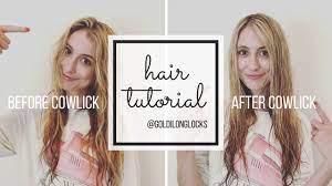 Tutorial | How To Get Rid Of Your Stubborn Front Cowlick With A Hair Dryer  | Goldilonglocks - Youtube