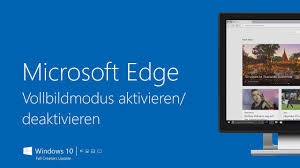 You can update microsoft edge in a few ways, depending on the browser version you have, and whether you're using a mac or pc. Microsoft Edge Vollbildmodus Aktivieren Deaktivieren Windows 10 Fall Creators Update Youtube