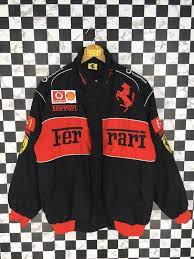 Ferrari Bomber Jacket Medium F1 Team Vintage 90s Ferrari Etsy Vintage Jacket Outfit Bomber Jacket Vintage Vintage Racing Jacket