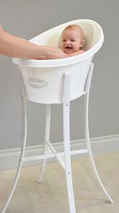 The stand puts the baby bath at waist height to help stop mom's back aches and pains from kneeling or bending during bath time. Pin On Grey Nursery