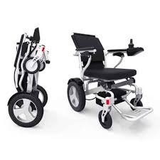 A Lightweight Electric Wheelchair Is Light And Practical Can Be Folded In 5 Seconds Fit Ea Folding Electric Wheelchair Electric Wheelchair Powered Wheelchair