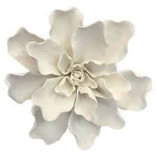 Ceramic Flower Wall Decor Small White Threshold Ceramic Wall Flowers Ceramic Flowers Target Wall Art