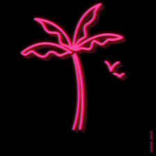 Via Giphy Neon Neon Palm Tree Gif