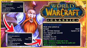 Classic Wow Wand Progression Classic Wow Priest Mage Warlock Leveling Guide Youtube