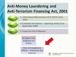 Countering the financing of terrorism handbook. R Ecent And F Uture D Evelopment Presented By Chua Siew Chuan Deputy President Maicsa Impacting The Secretarial Profession In Malaysia 5 October Ppt Download