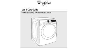 My whirlpool cabrio is so out of whack that it will not wash a single load without going of balance. Whirlpool Washing Machine Won T Drain Denver Appliance Pros